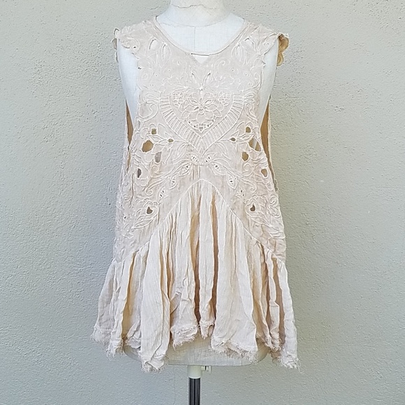 En Creme Tops - Boho gypsy top